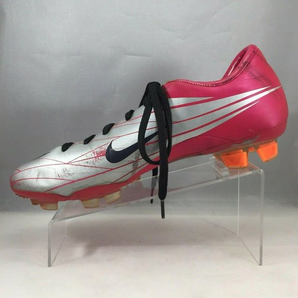 Nike Shoe Soccer Mercurial Miracle FG Mens 6 Cherry/Obsidian/Silver (Pink/Grey) main image 12